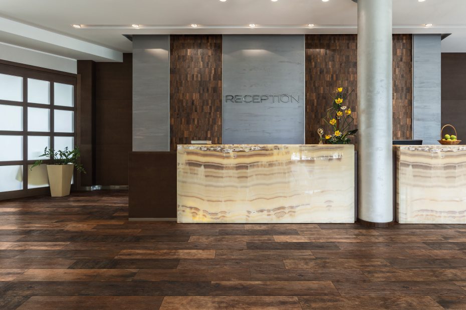 hardwood flooring for reception area